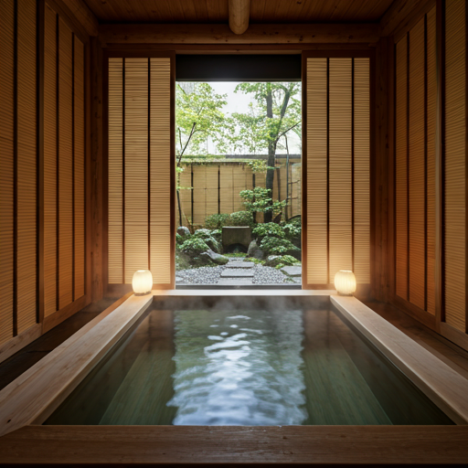 Restored machiya interior 5 — tatami, cedar, and natural light